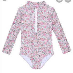long sleeve floral swim suit 2t NWT last one!
